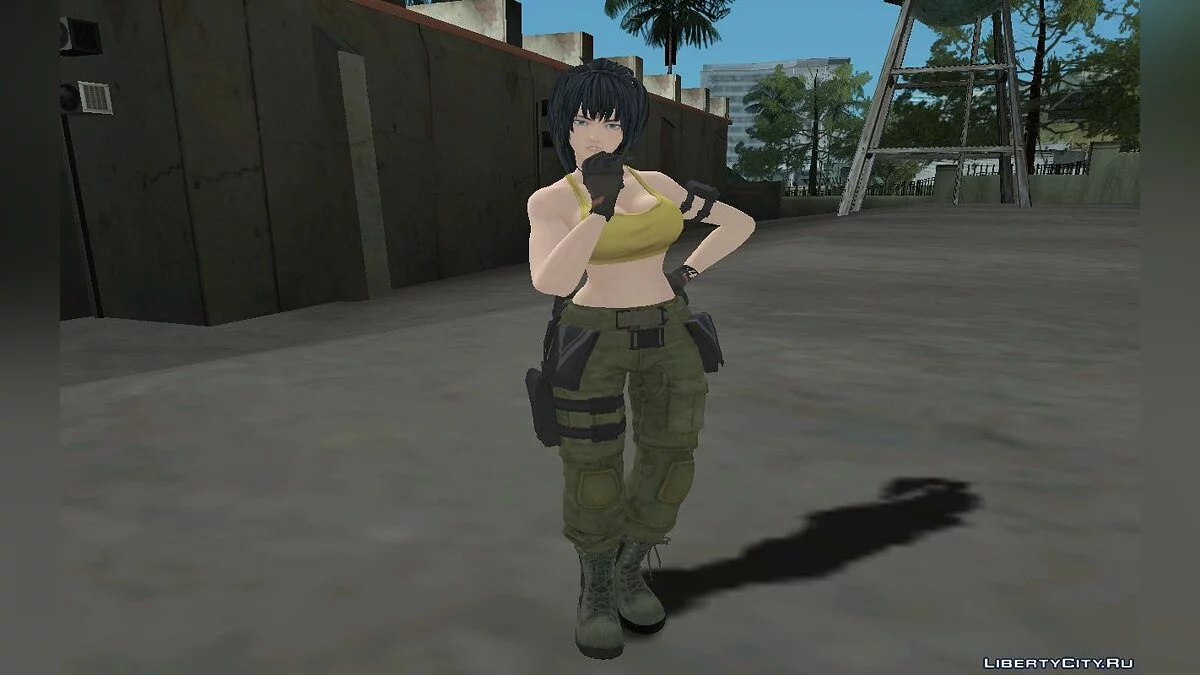 Leona Heidern from The King of Fighters XIV / GTA San Andreas