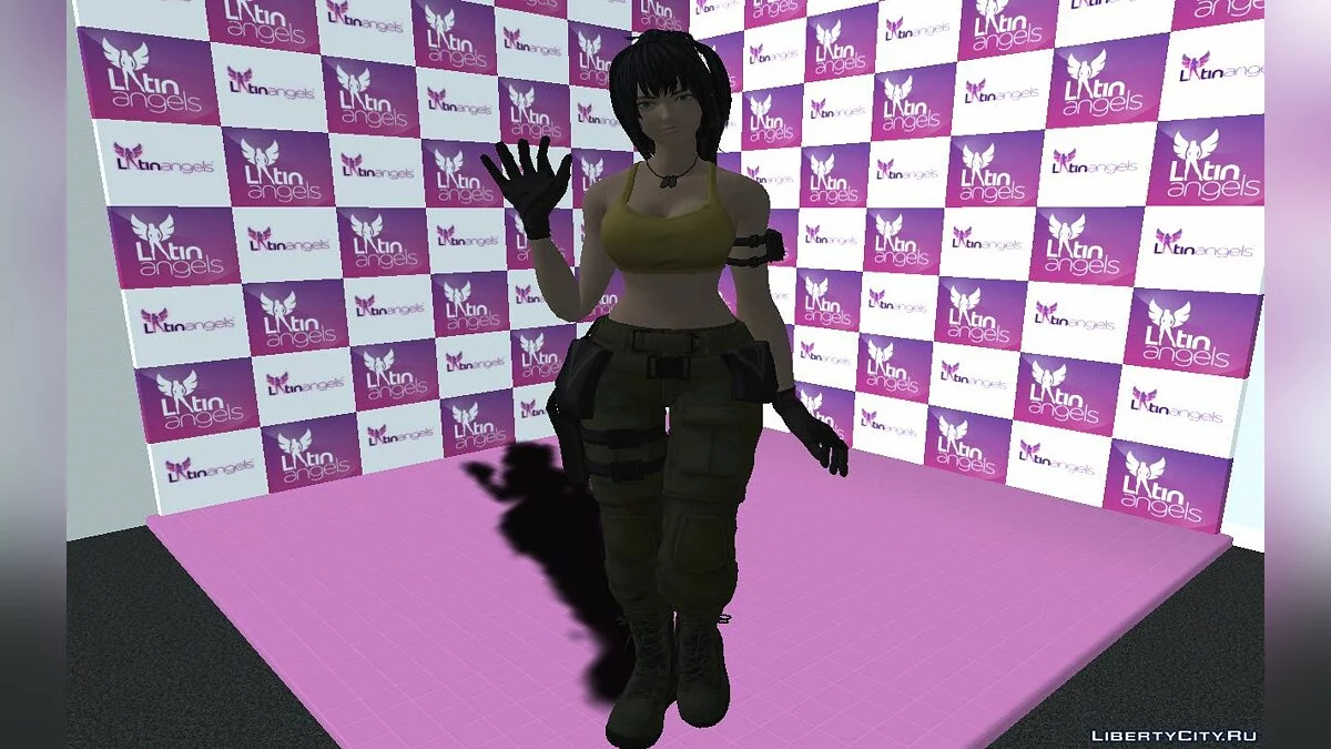 Leona Heidern from The King of Fighters XIV / GTA San Andreas