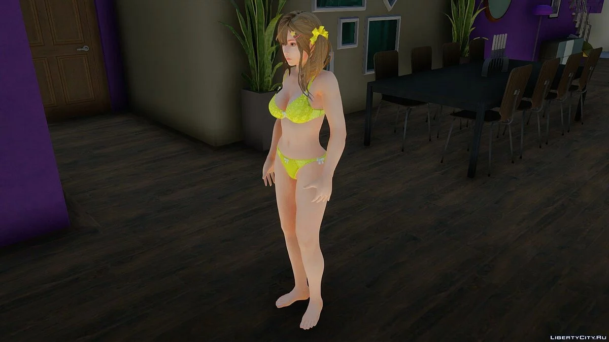 Мисаки в нижнем белье из Dead Or Alive Xtreme Venus Vacation / جي تي إيه سان أندرياس