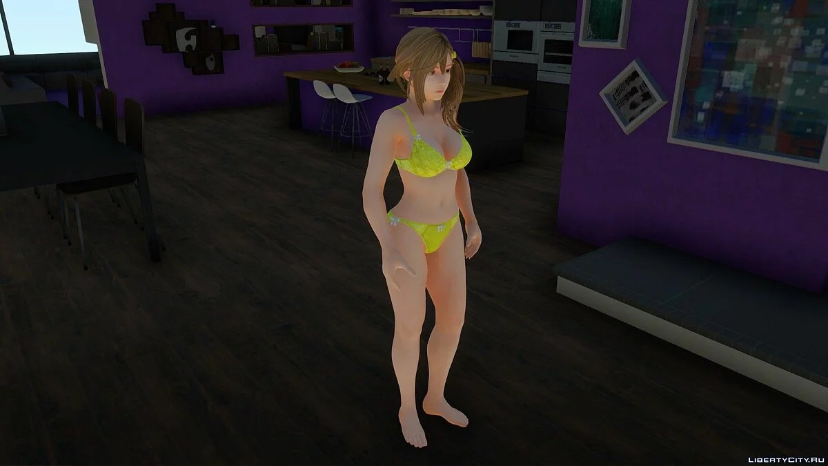 Мисаки в нижнем белье из Dead Or Alive Xtreme Venus Vacation / جي تي إيه سان أندرياس