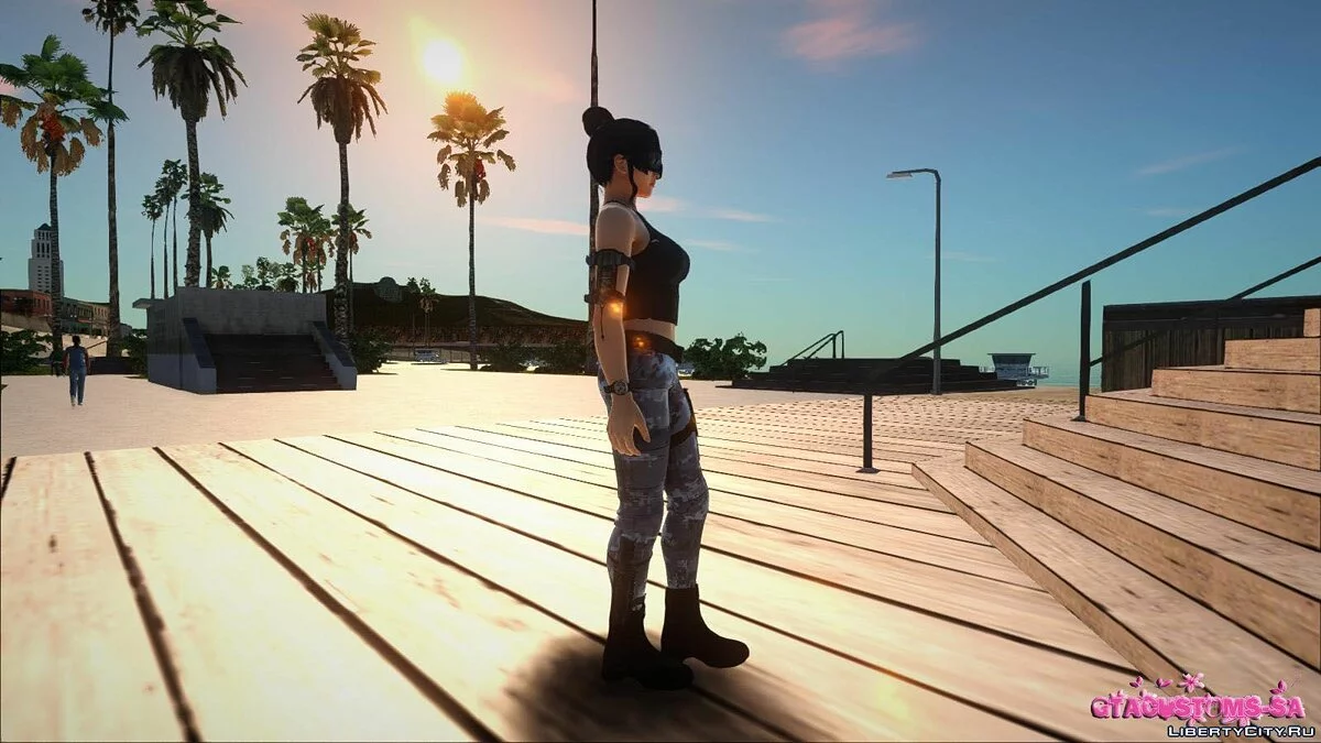 Ниотенгу в костюме морпеха / GTA San Andreas