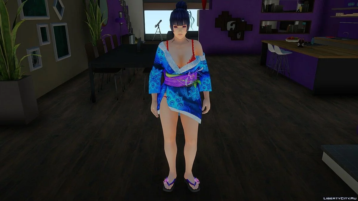 Nyotengu in blauer Nachtwäsche / GTA San Andreas