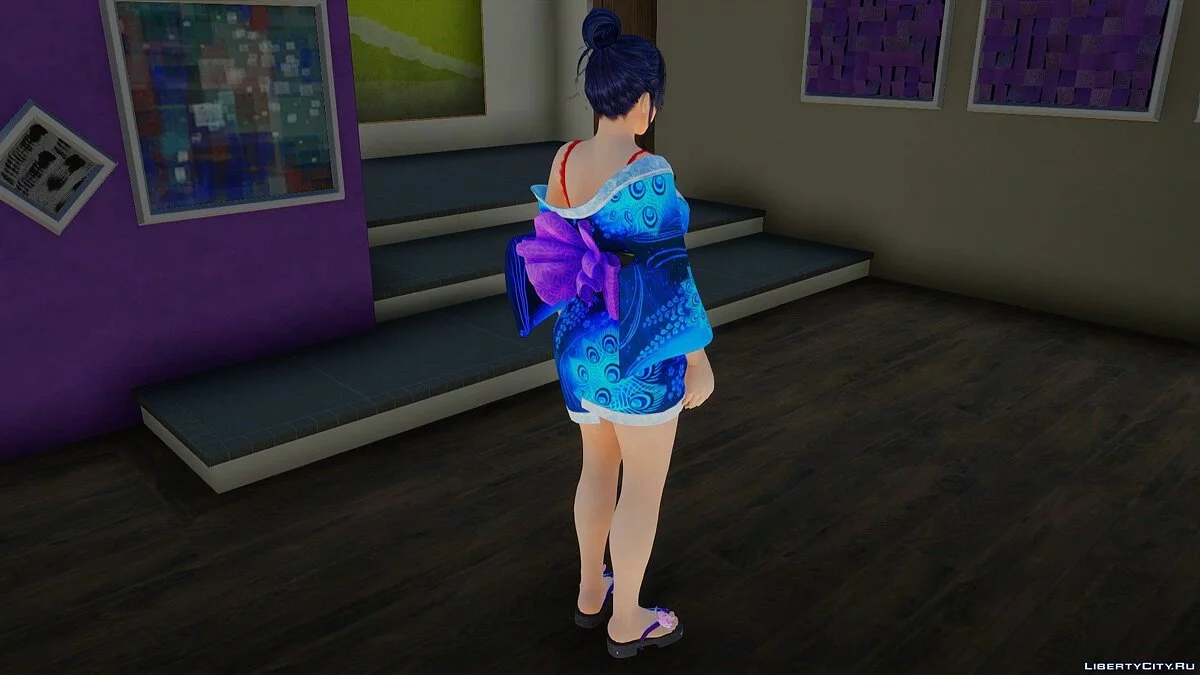Nyotengu in blauer Nachtwäsche / GTA San Andreas