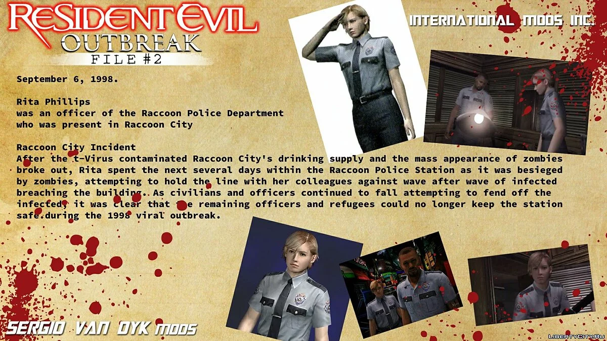 来自生化危机:外break的RPD丽塔·菲利普斯 / GTA San Andreas