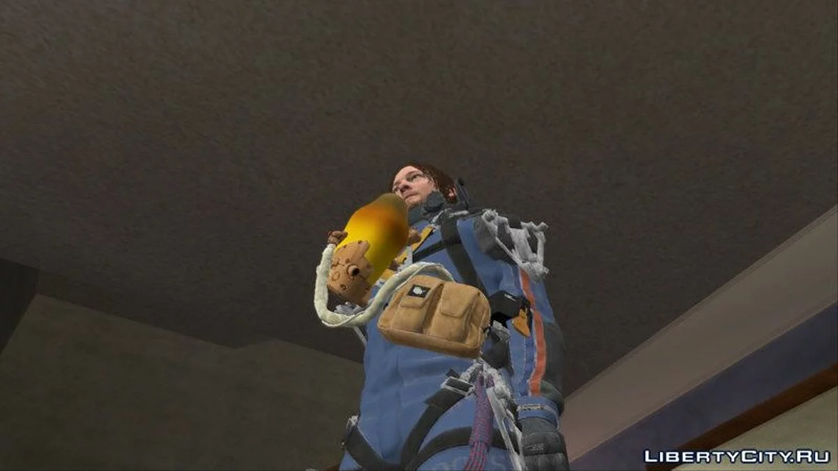 Sam blue suit [Norman Reedus] (from Death Stranding) / GTA San Andreas