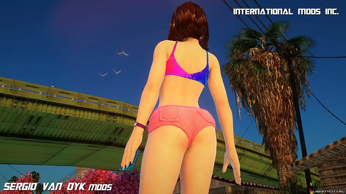 Samantha Samsung assistante virtuelle en tenue de sport / GTA San Andreas