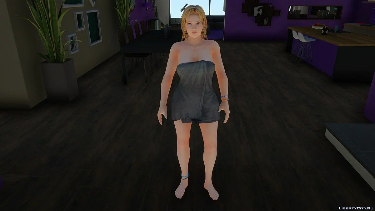 Tina Armstrong en serviette de Dead or Alive 5 Ultimate / GTA San Andreas