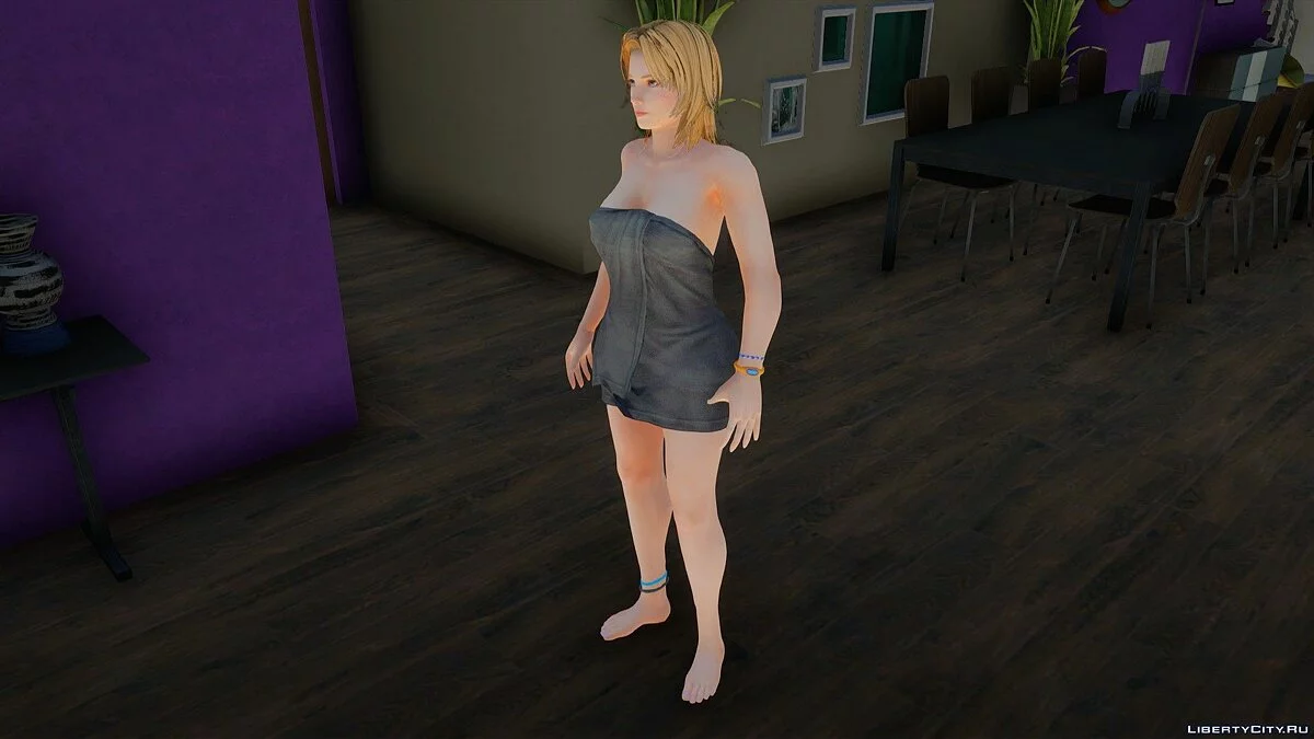 Tina Armstrong en serviette de Dead or Alive 5 Ultimate / GTA San Andreas