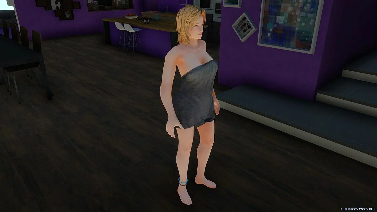 Tina Armstrong en serviette de Dead or Alive 5 Ultimate / GTA San Andreas