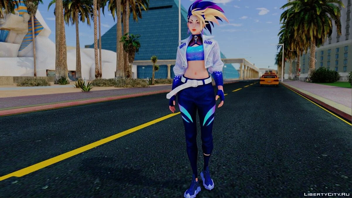 Akali K/DA de League of Legends: Wild Rift / GTA San Andreas