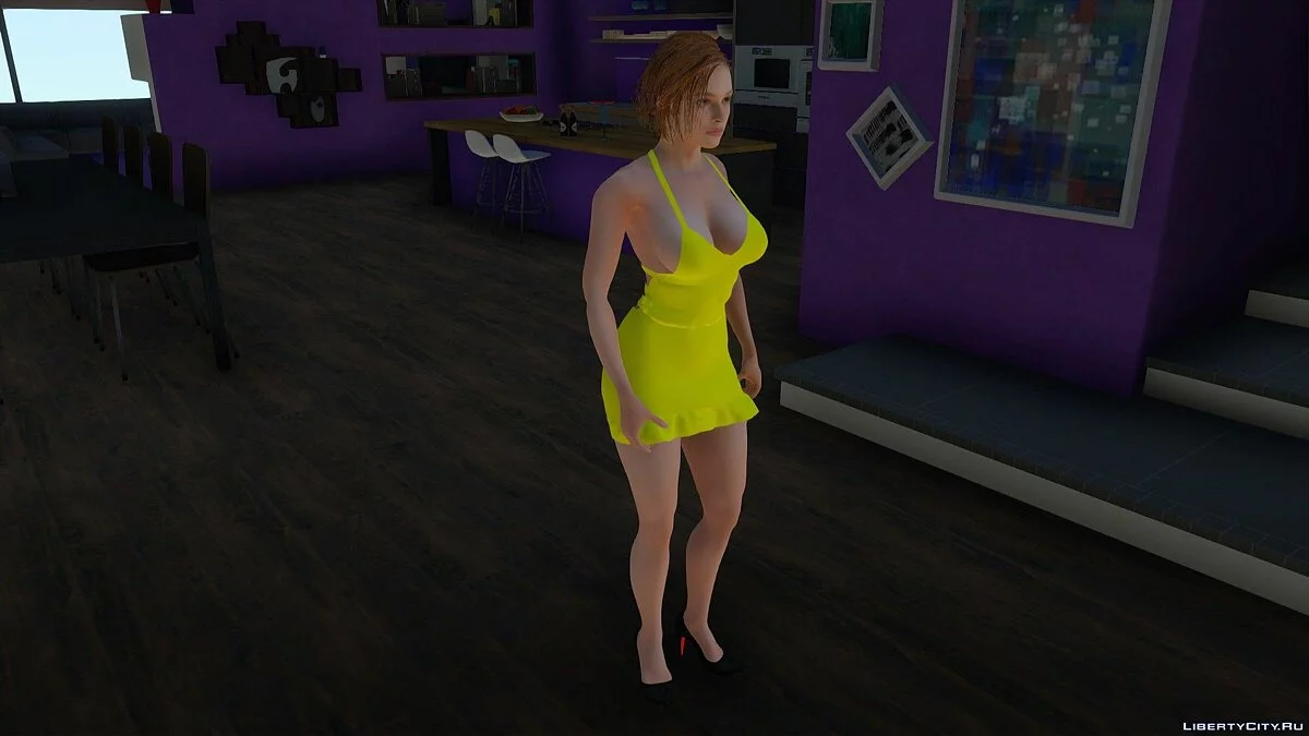 Jill Valentine dalam Gaun / GTA San Andreas