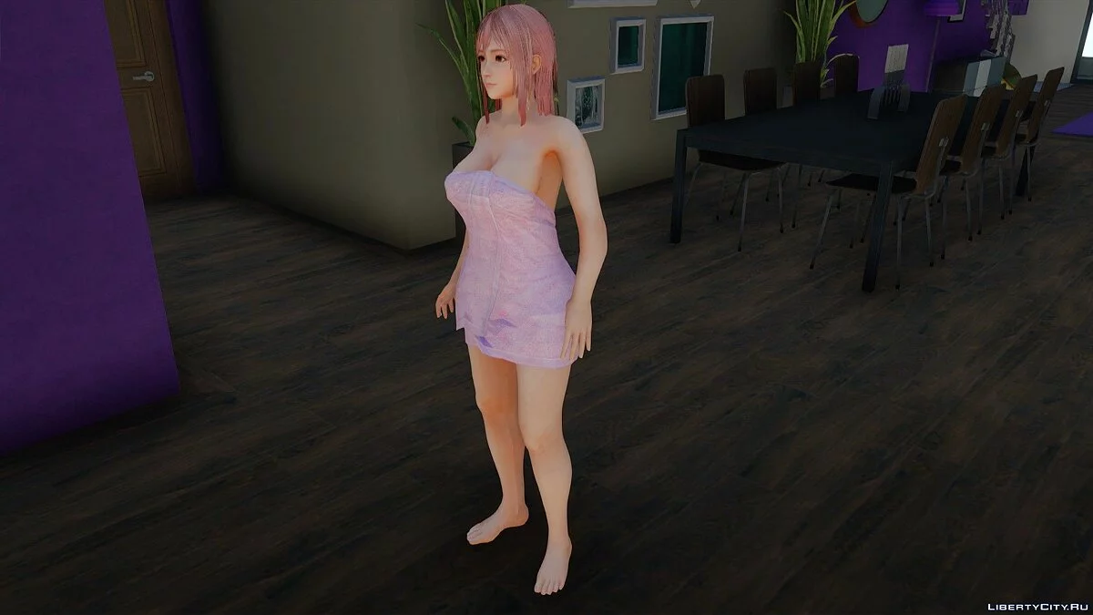 Honoka en toalla de Dead or Alive 5 Last Round / GTA San Andreas