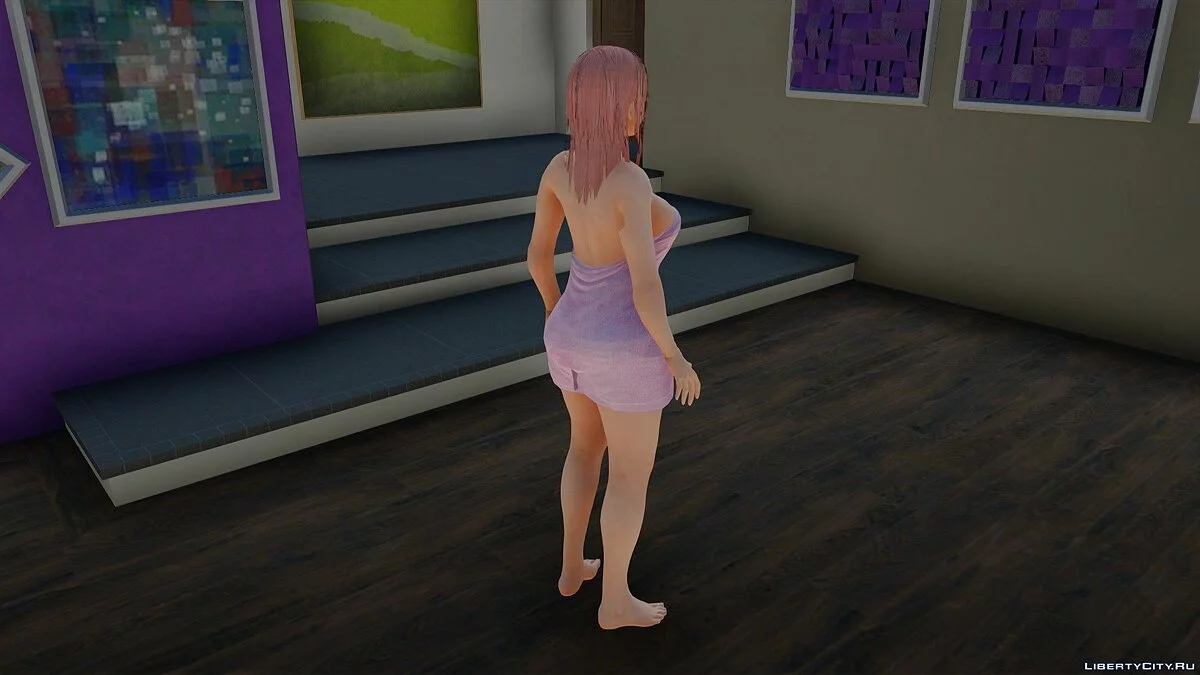 Honoka en toalla de Dead or Alive 5 Last Round / GTA San Andreas