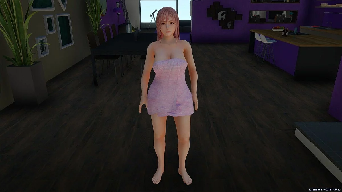 Honoka en toalla de Dead or Alive 5 Last Round / GTA San Andreas