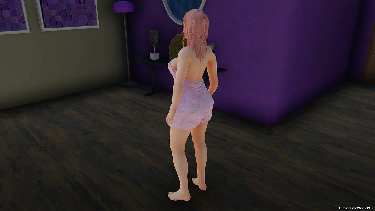 Honoka en toalla de Dead or Alive 5 Last Round / GTA San Andreas