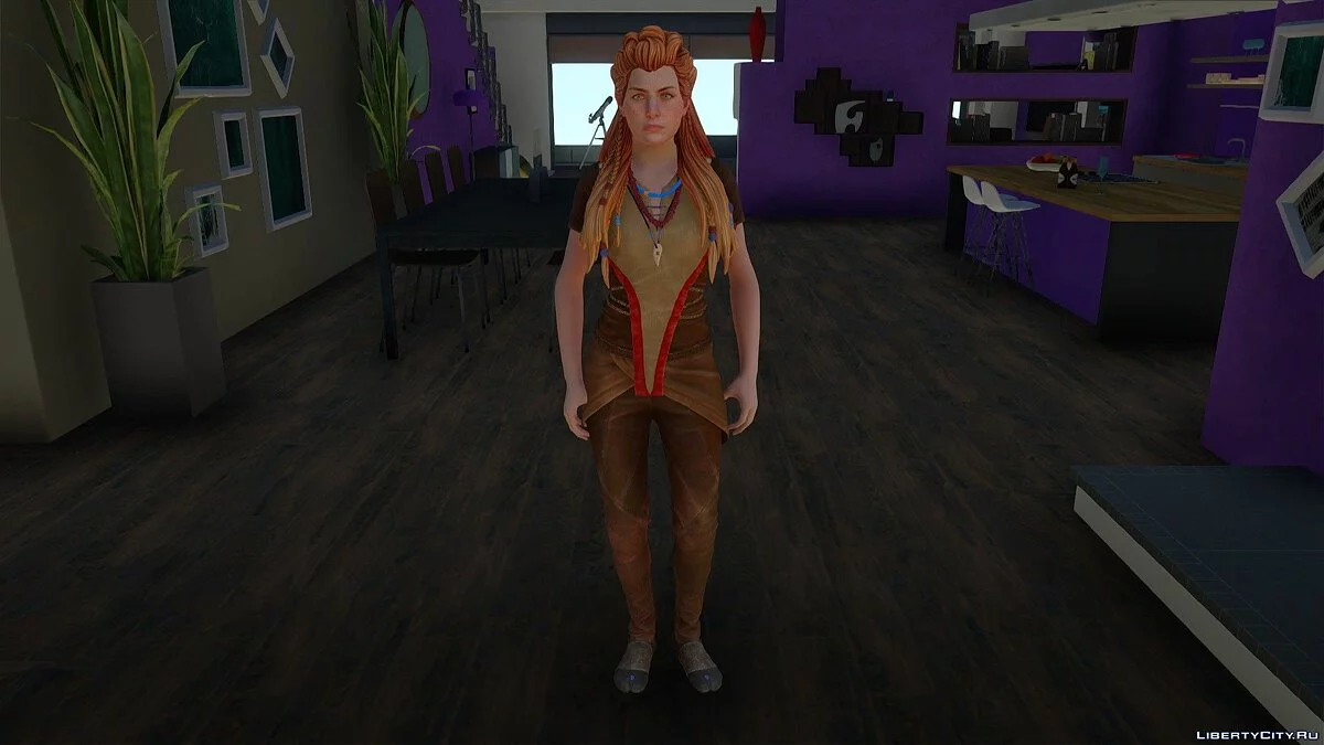 Aloy de Horizon Zero Dawn / GTA San Andreas