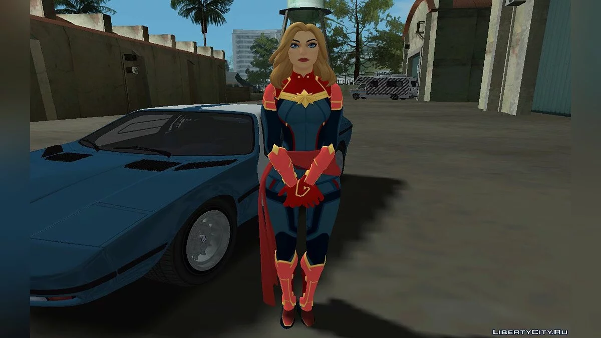 Captain Marvel from Fortnite / GTA San Andreas