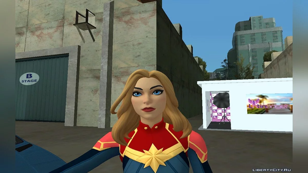 Captain Marvel from Fortnite / GTA San Andreas