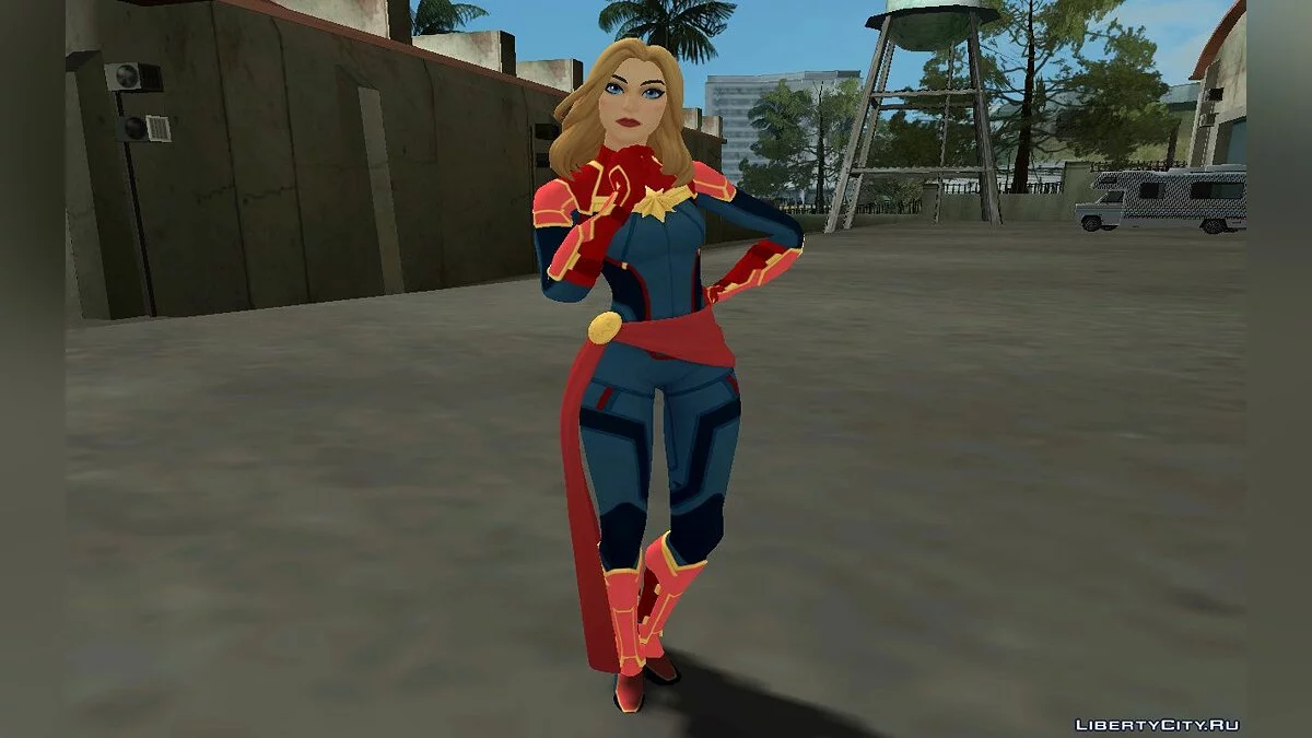 Captain Marvel from Fortnite / GTA San Andreas