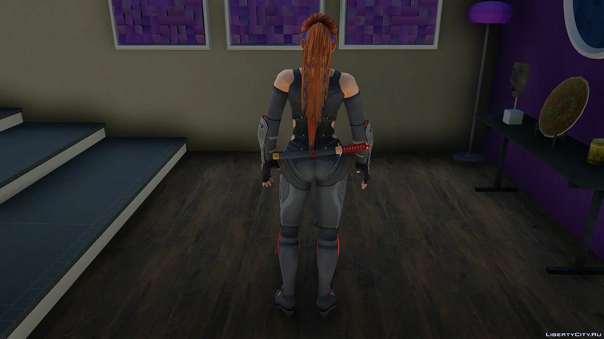 Kasumi en tenue Ninja noire de Dead Or Alive 5 / GTA San Andreas