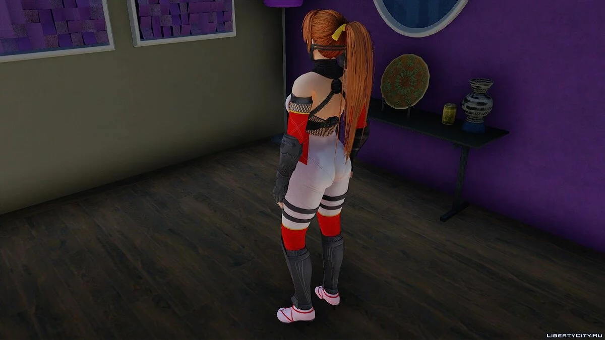 Kasumi em Ninja Branco-Vermelho / GTA San Andreas