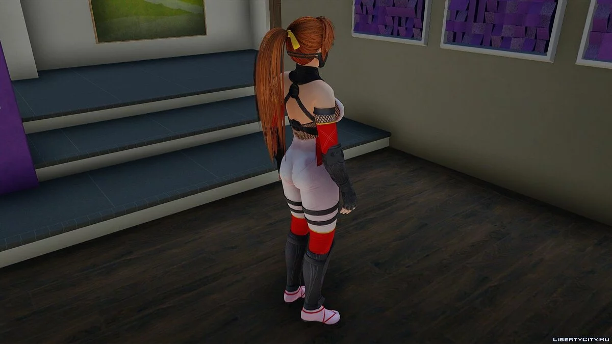 Kasumi em Ninja Branco-Vermelho / GTA San Andreas