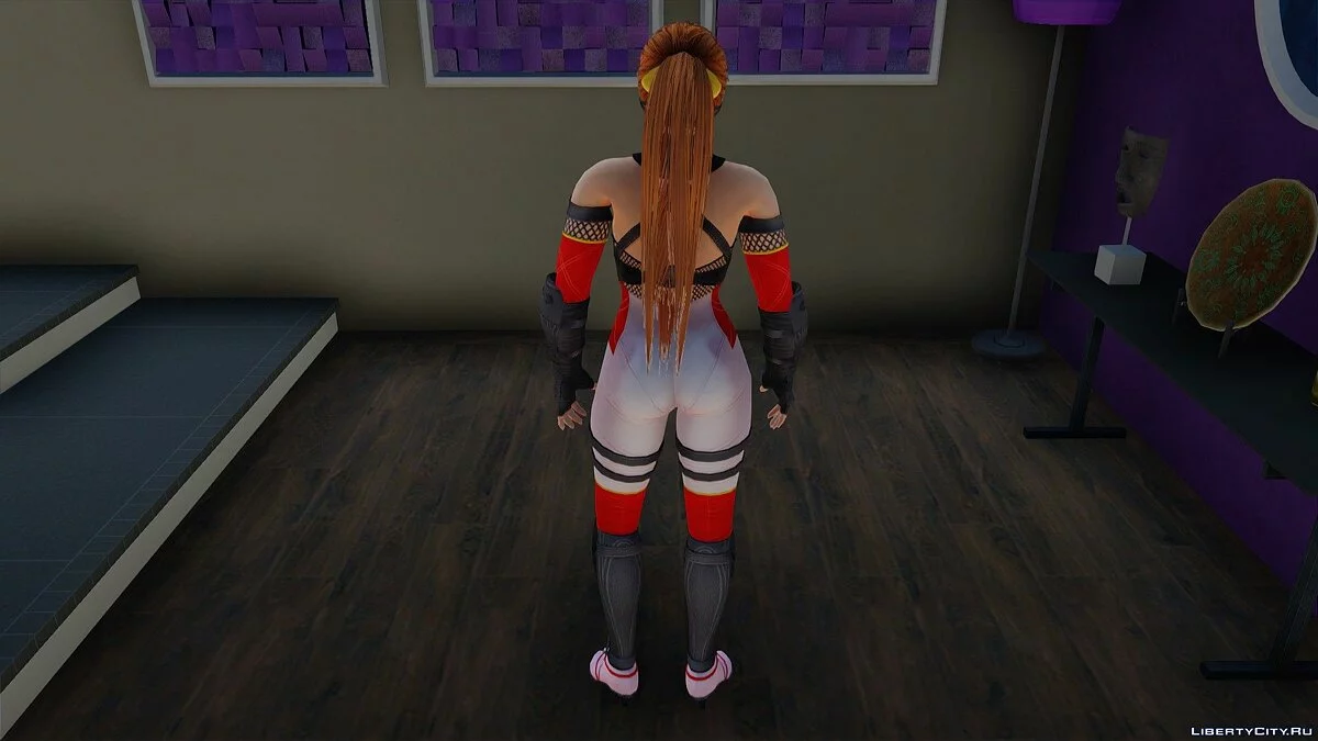 Kasumi em Ninja Branco-Vermelho / GTA San Andreas
