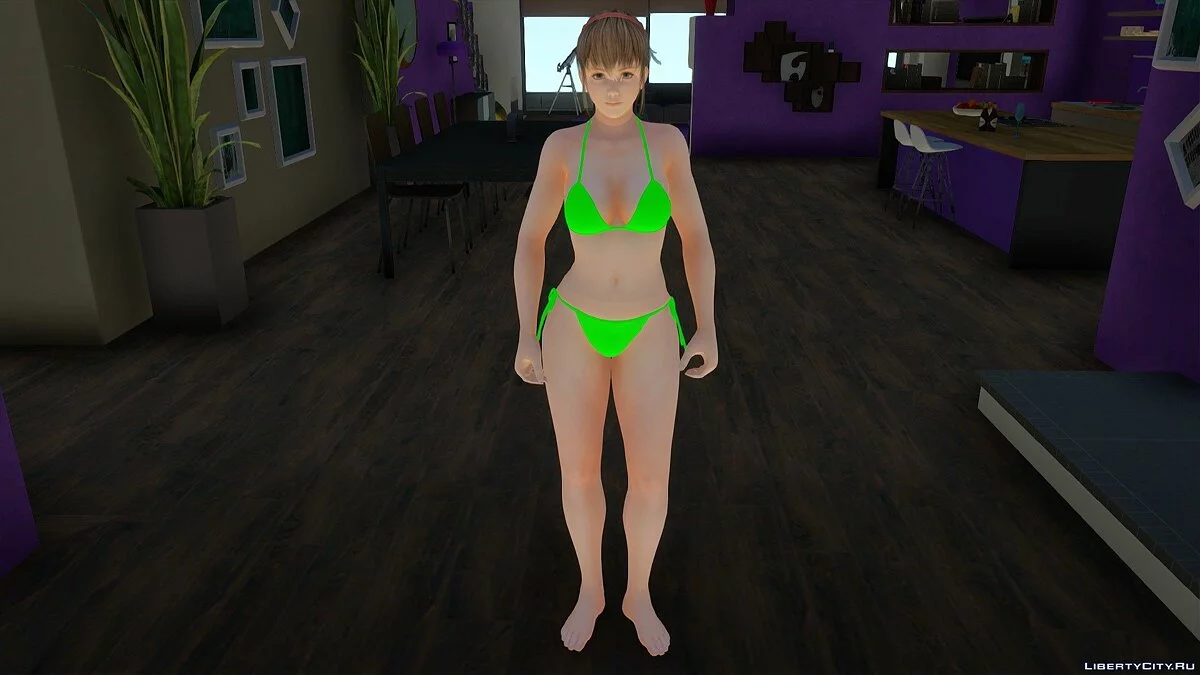 Hitomi en bikini de Dead or Alive Xtreme Venus Vacation / GTA San Andreas