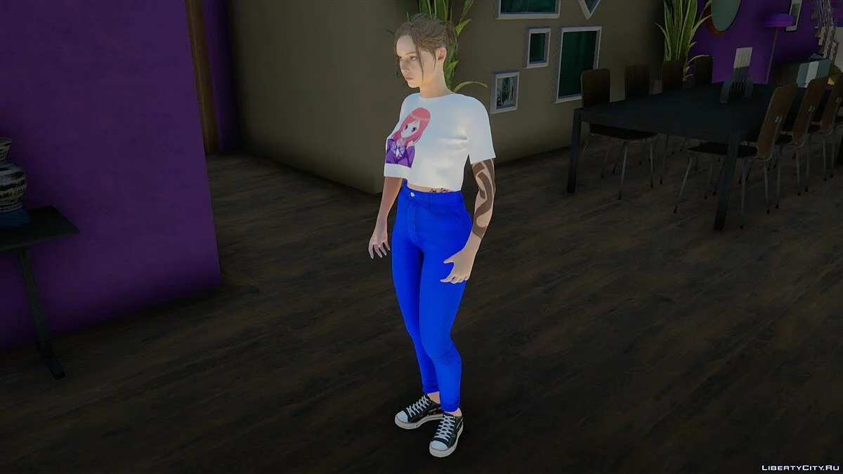 Claire Redfield en tenue décontractée / GTA San Andreas