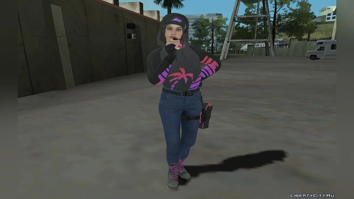 Claire Redfield aus Resident Evil 2 Remake / GTA San Andreas
