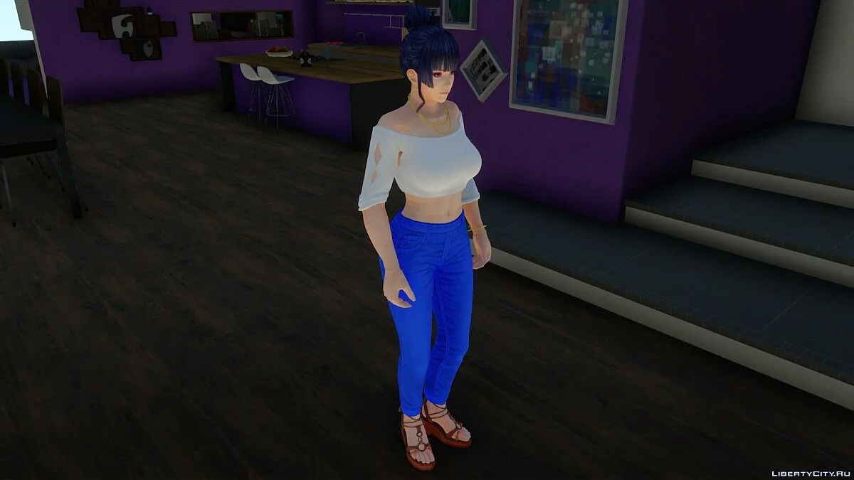 Ниотенгу в повседневной одежде v3 / GTA San Andreas