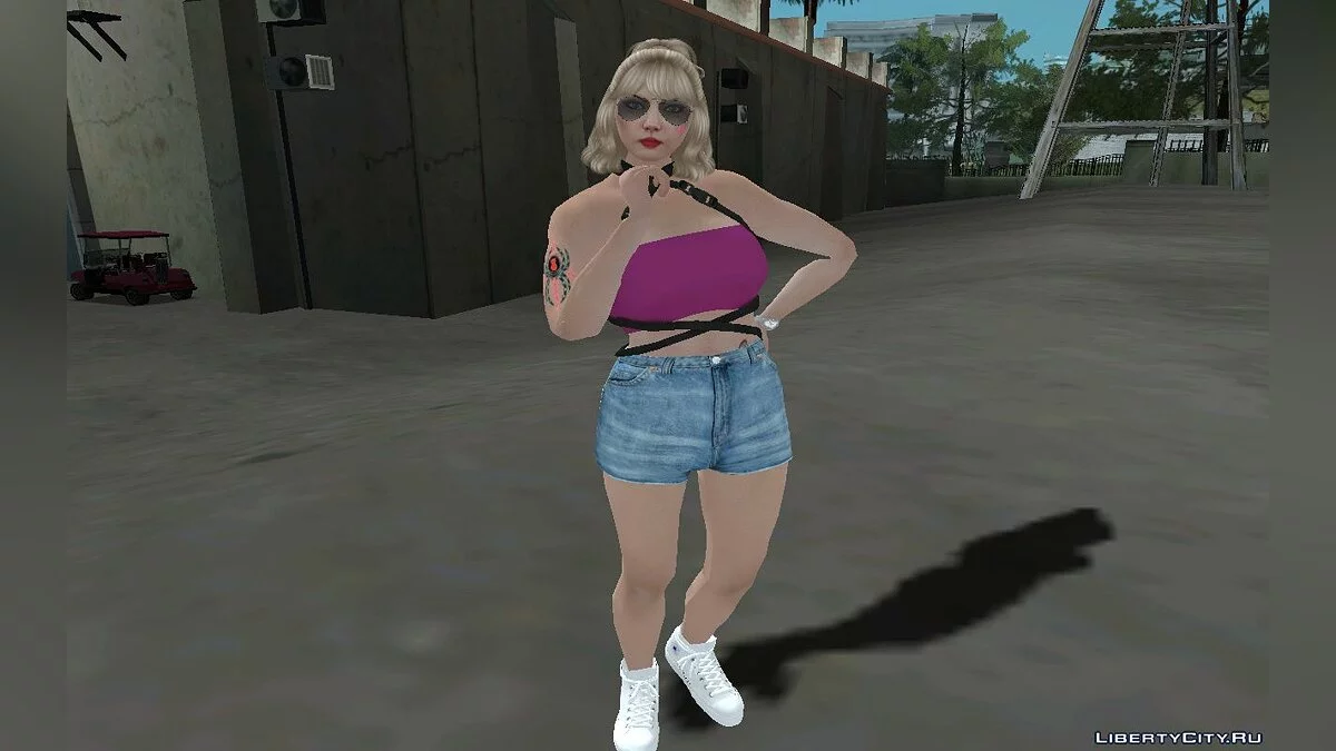 Skin Acak Gadis Pirang dari GTA Online #9 / GTA San Andreas