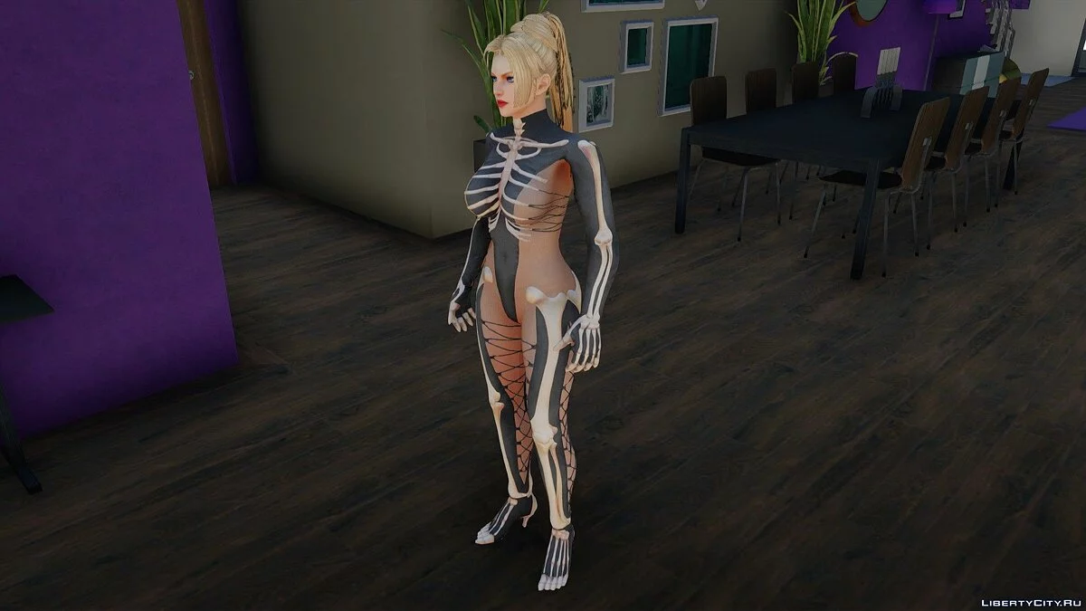 Rachel en costume d'Halloween / GTA San Andreas