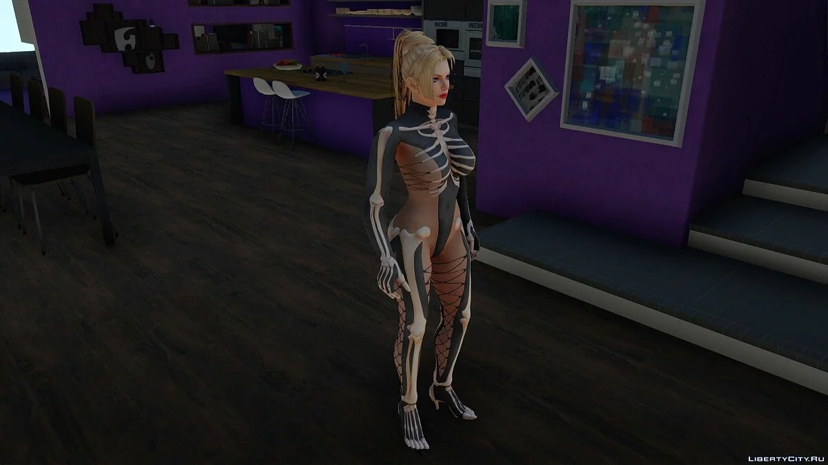 Rachel en costume d'Halloween / GTA San Andreas