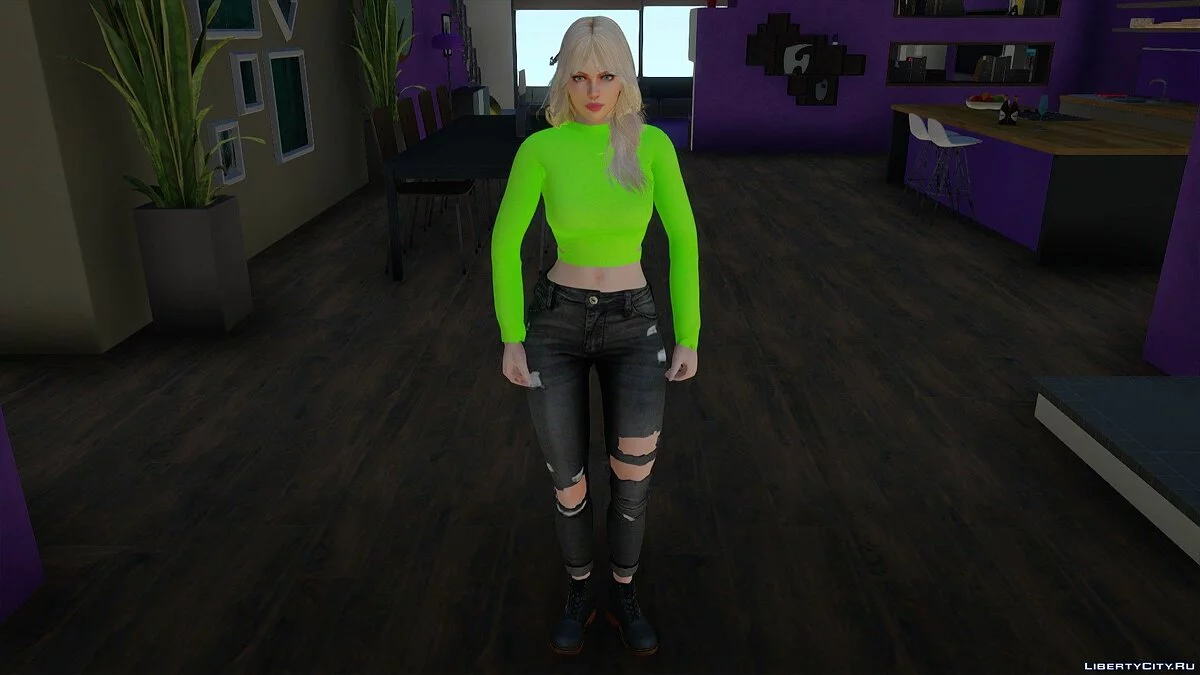 Рейчел у повсякденному одязі v5 / GTA San Andreas