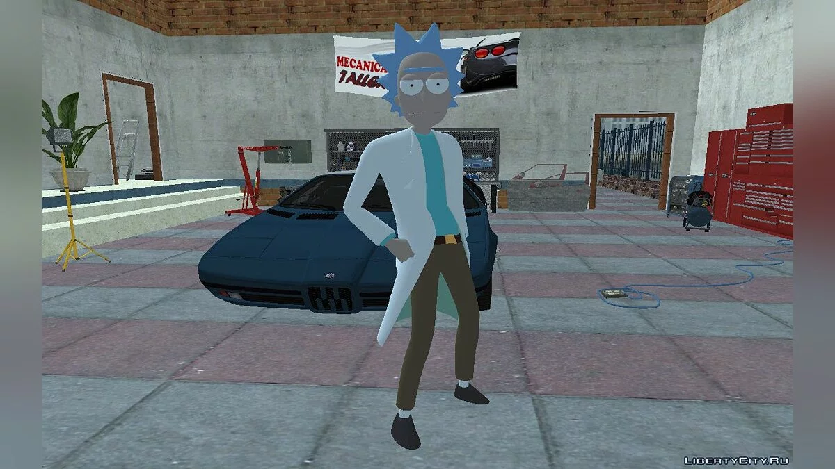 Rick Sanchez from Fortnite / GTA San Andreas