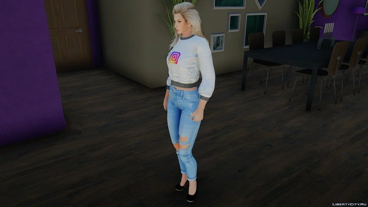 Сара Брайант в повседневной одежде v3 / GTA San Andreas