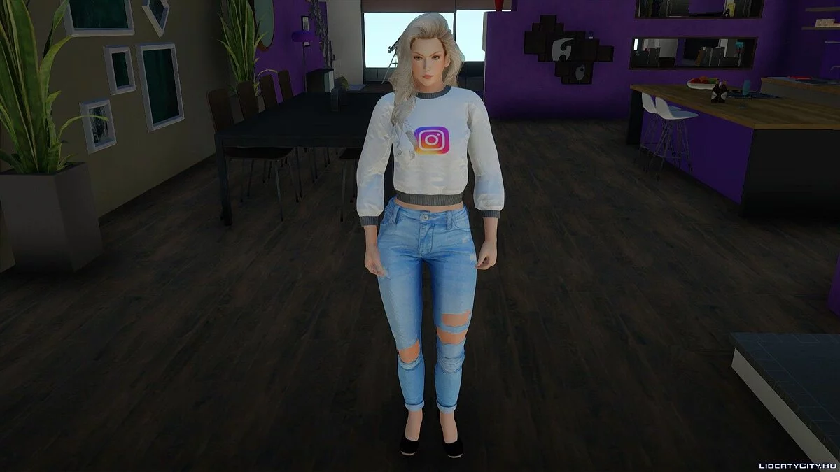 Сара Брайант в повседневной одежде v3 / GTA San Andreas