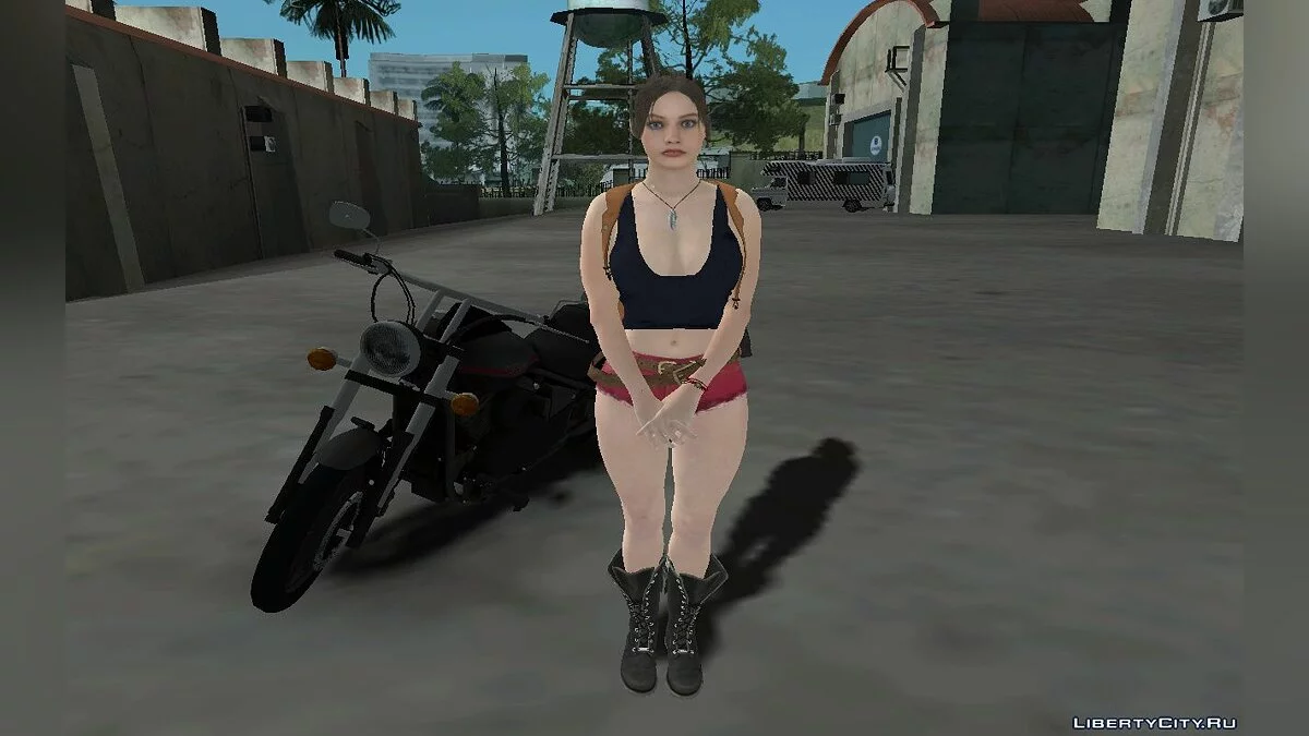 Sexy Claire Redfield from Resident Evil 2 Remake / GTA San Andreas