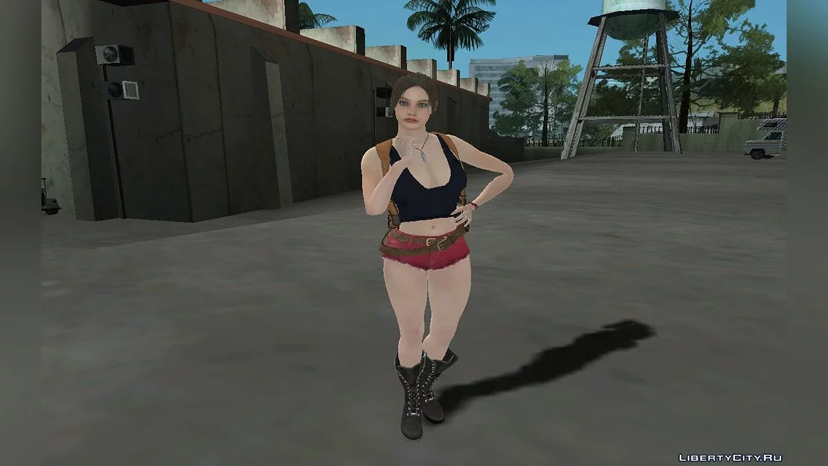 Sexy Claire Redfield from Resident Evil 2 Remake / GTA San Andreas