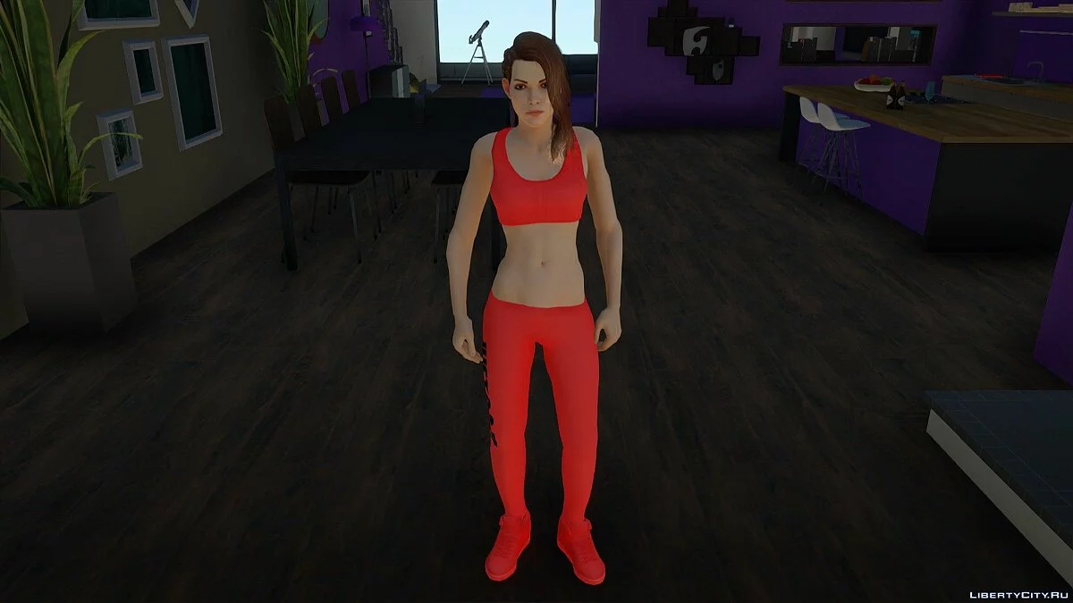 Shelly Harrison in Nike Tracksuit from Bombshell / GTA San Andreas