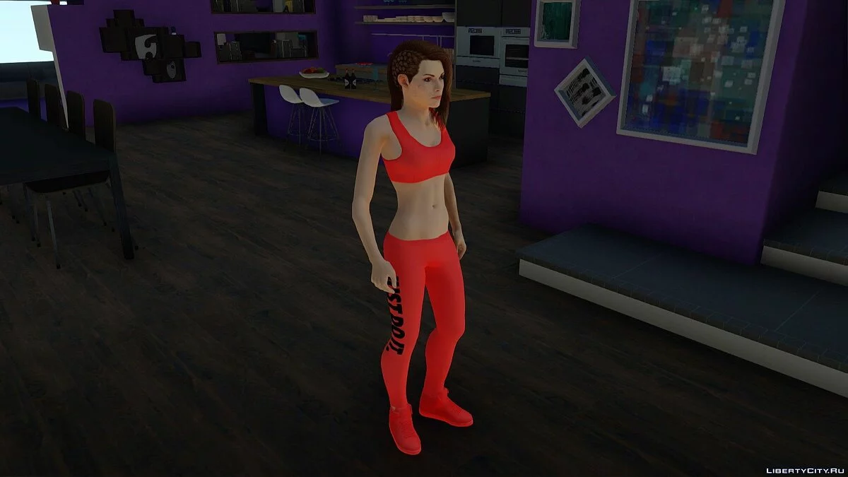 Shelly Harrison in Nike Tracksuit from Bombshell / GTA San Andreas