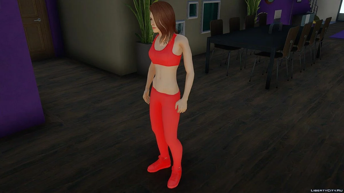 Shelly Harrison in Nike Tracksuit from Bombshell / GTA San Andreas