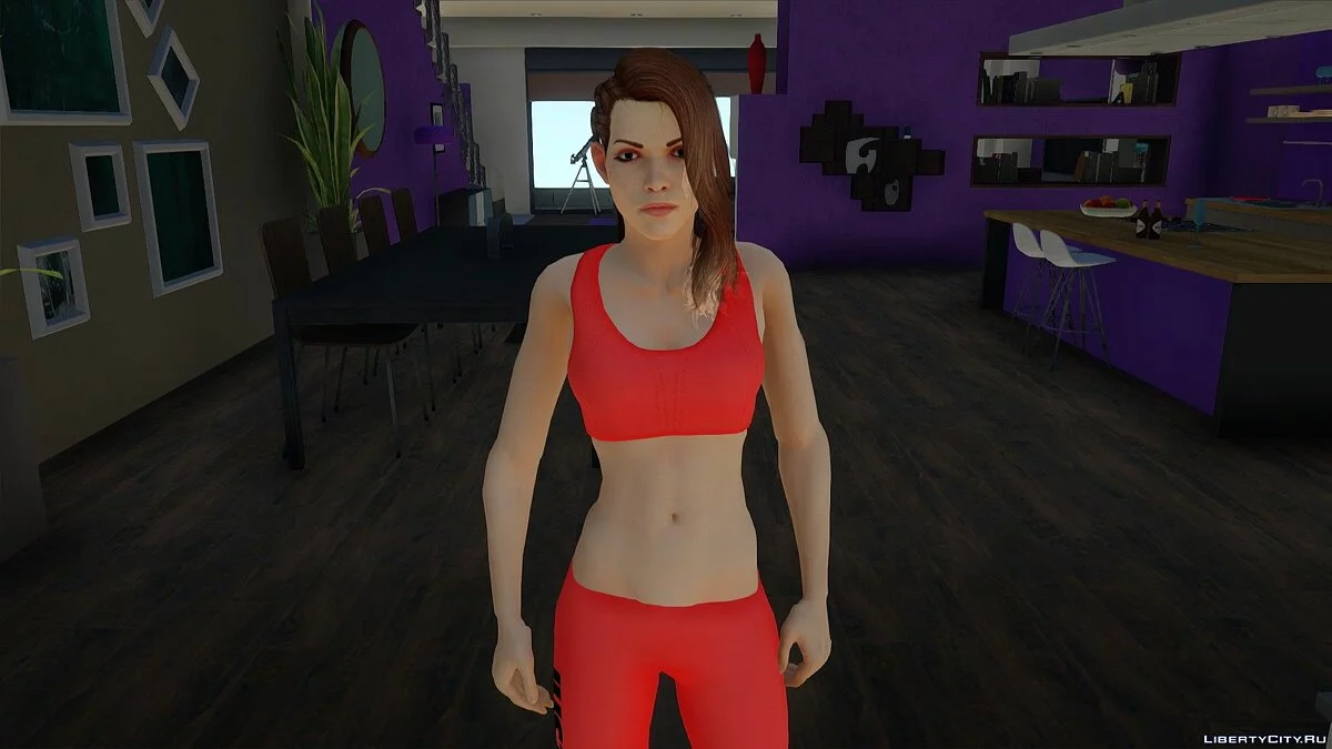 Shelly Harrison in Nike Tracksuit from Bombshell / GTA San Andreas