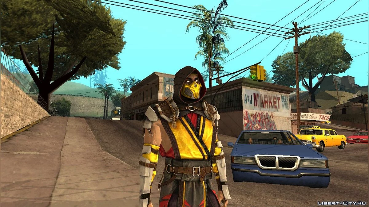 Скорпион МК11 из Mortal Kombat Mobile / GTA San Andreas