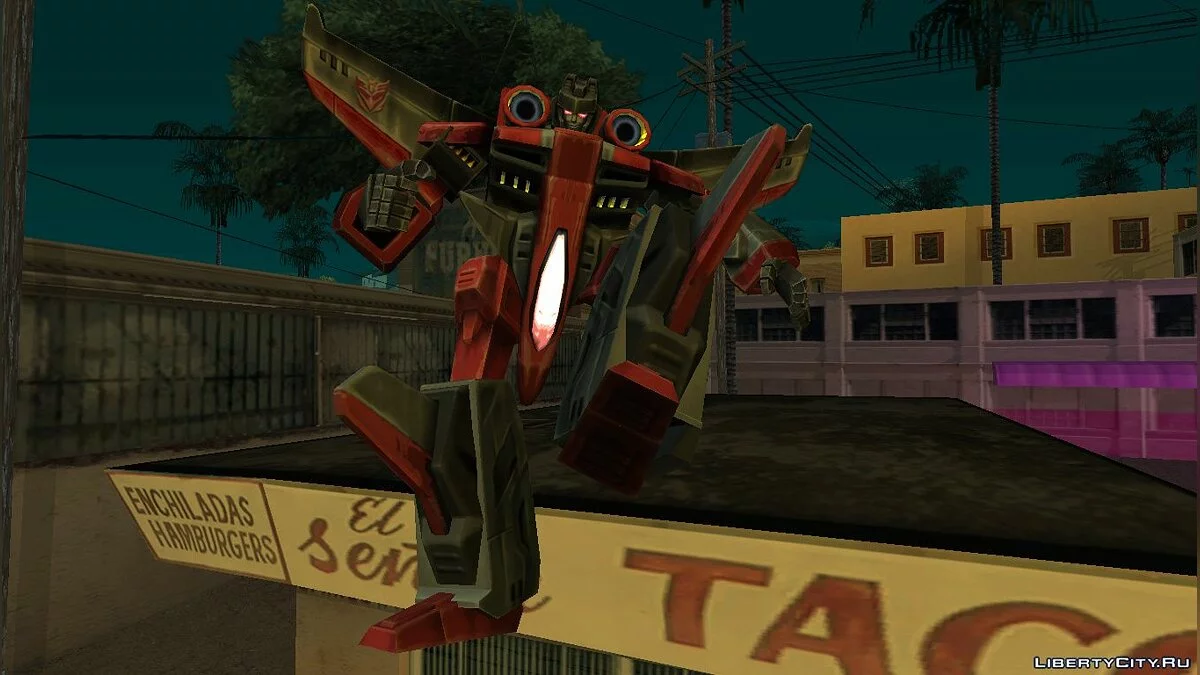 Старскрім з Трансформерів: Армада / GTA San Andreas
