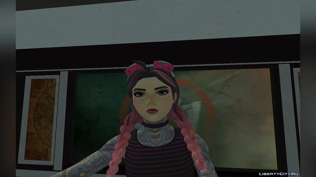 Summer Jules aus Fortnite / GTA San Andreas