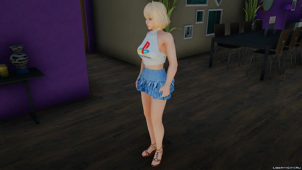 Tamaki dalam pakaian kasual v9 / GTA San Andreas