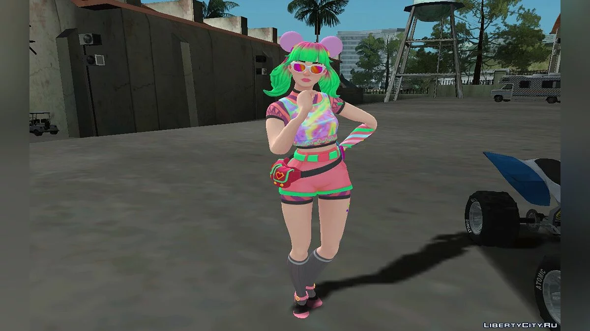 Tropische Marzipanfigur aus Fortnite / GTA San Andreas
