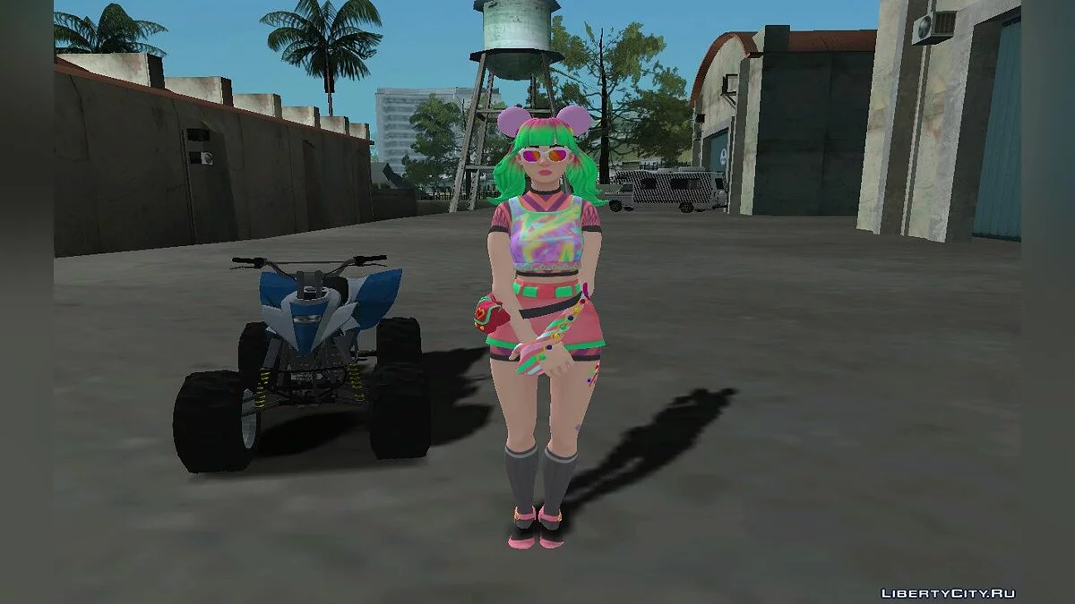 Tropische Marzipanfigur aus Fortnite / GTA San Andreas